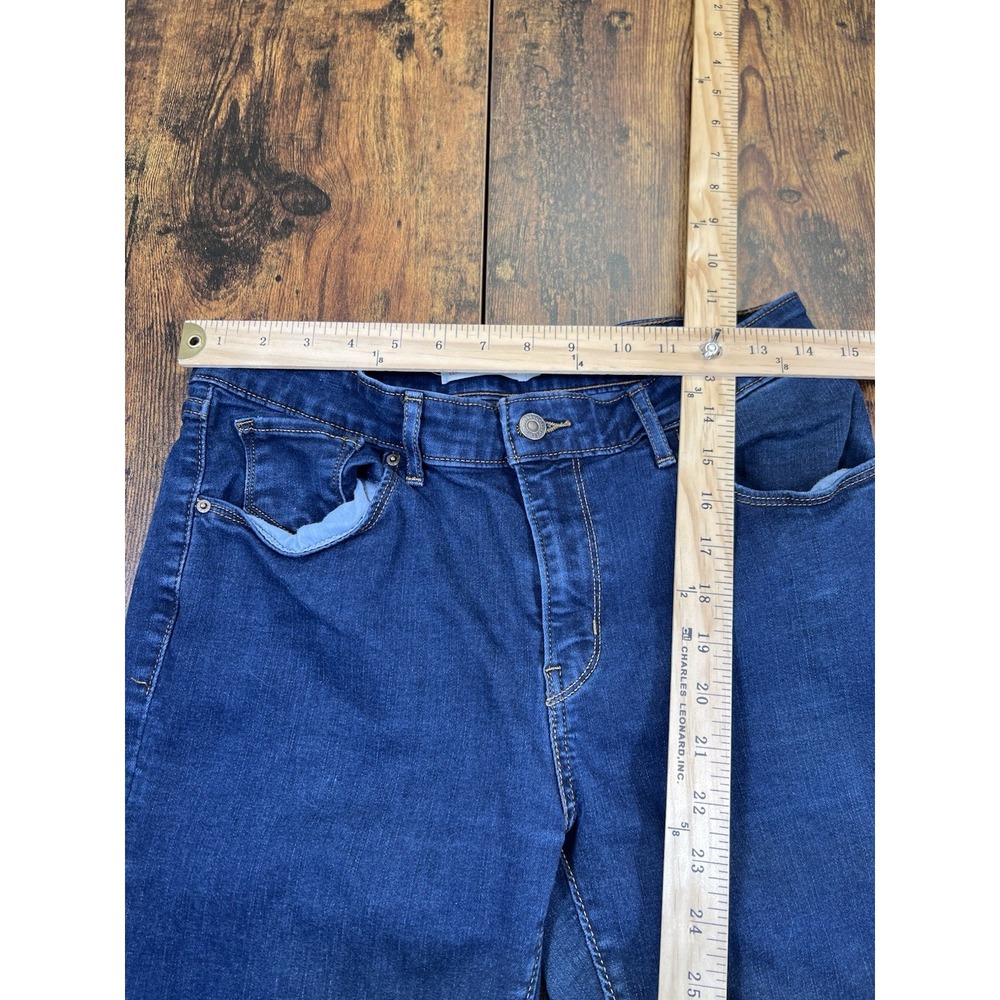 Women's Levi's Classic Mid-rise Skinny Jeans Denim 12M Stretch 31x30 - Picture 6 of 7